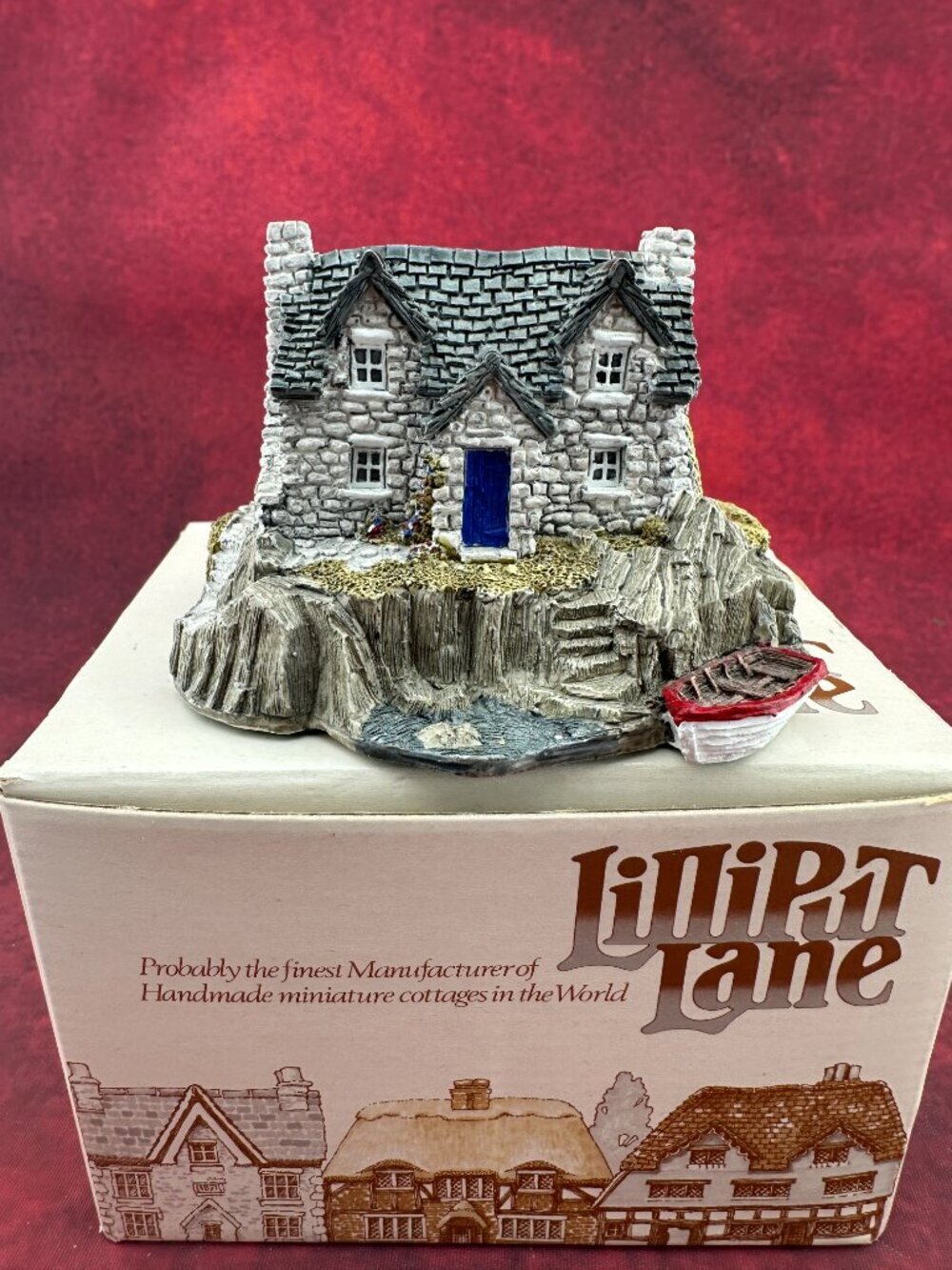 VINTAGE LILLIPUT LANE MINIATURE COTTAGE "INVERLOCHIE HAME" SCOTTISH COLLECTION